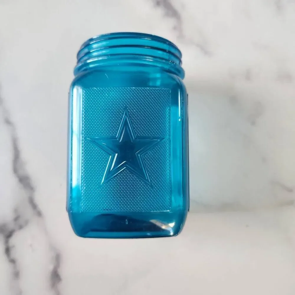 AT&T stadium Dallas cowboys Texas mason jar lightweight plastic blue cup